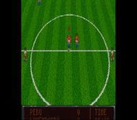 une photo d'Ã©cran de Eric Cantona Football Challenge sur Nintendo Super Nes